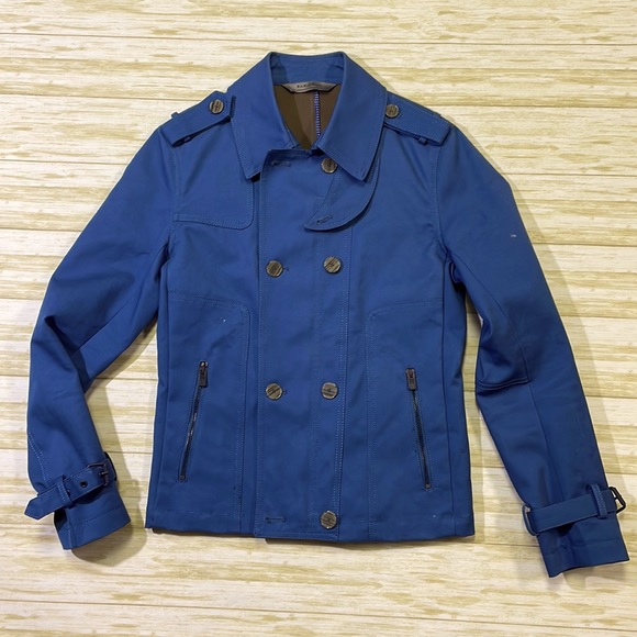 Zara Jackets & Coats Zara Man Mens S Small Blue Double Breast